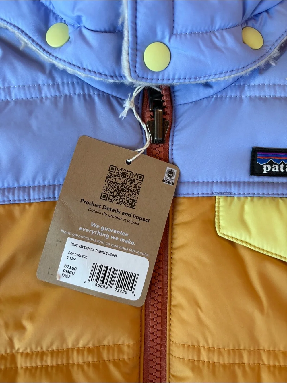 Patagonia jacket 6/12m